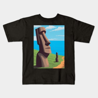 Moai Monumental Statues Kids T-Shirt